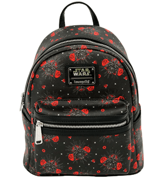Darth Vader Sugar Skull Roses Mini Backpack Star Wars Loungefly