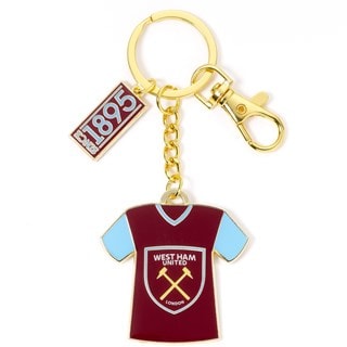 West Ham FC Shirt & Year Keyring