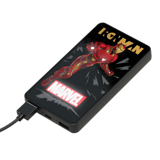 Tribe Marvel Iron Man 6000mAh Light Up Power Bank