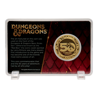 Dungeons & Dragons 50th Anniversary With Colour Print Gold Coin