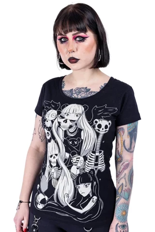 Death Metal Killer Panda Ladies Fit Tee