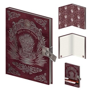 Iron Throne House Of The Dragon A5 Lockable Notebook