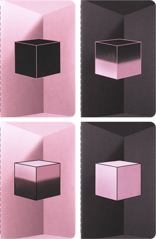 Blackpink Square Up Set Of 4 Moleskine Cahier Journals