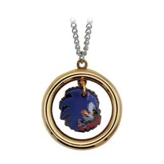 Sonic Pixel Ring Sonic The Hedgehog Necklace