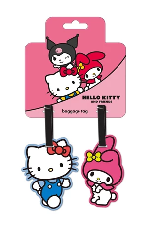 Hello Kitty And My Melody Duo Luggage Tags