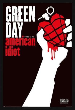 American Idiot Green Day Framed Maxi Poster