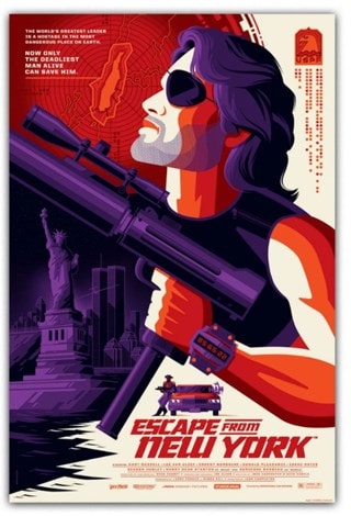 Escape From New York By Tom Whalen 24x36 Limited Edition Print