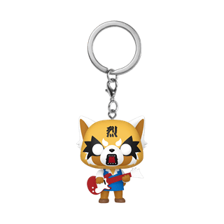 Aggretsuko With Guitar Sanrio Funko Pop Vinyl Keychain