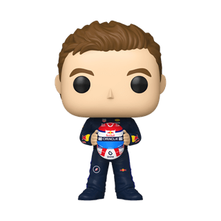 Max Verstappen Holding Helmet 17 Oracle Red Bull Racing Funko Pop Vinyl
