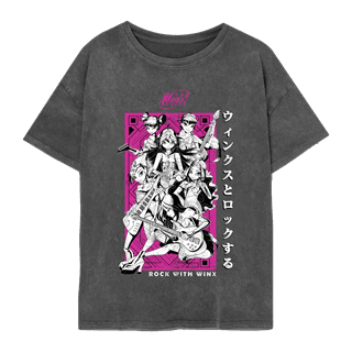 Rock In Japan Winx Charcoal Oversized Tee