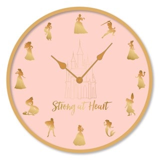 Strong At Heart Disney Princess Clock