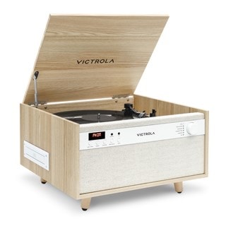 Victrola Century Natural Bluetooth Turntable with CD & Cassette