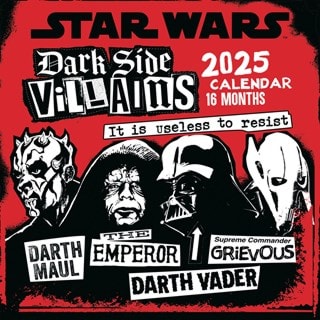 Star Wars Villains 2025 Square Calendar