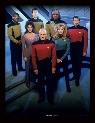 Enterprise Officers Star Trek Next Generation Framed 30 x 40cm Print