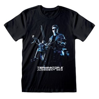 Bike Pose Terminator 2 Black Tee