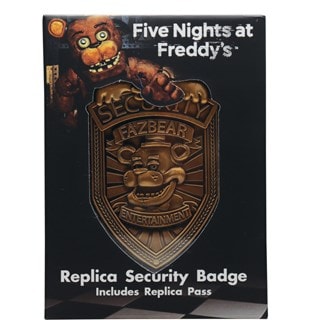 Five Nights At Freddy's FNAF Security Badge Replica