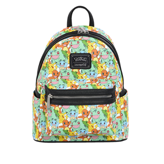 Pokemon Starters All Over Print Loungefly Mini Backpack