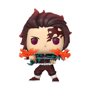 Tanjiro Kamado Fire Breathing 2501 Demon Slayer Funko Pop Vinyl