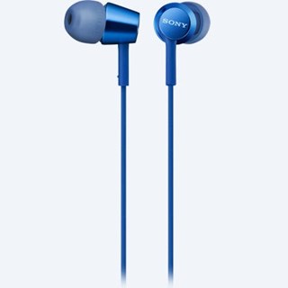 Sony Mdrex155Ap Blue Earphones W/Mic