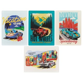 Hot Wheels Set Of 4 Magnets