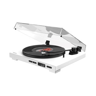 Mixx Audio Analog Plus White Fully Automatic Bluetooth Turntable & CD Player