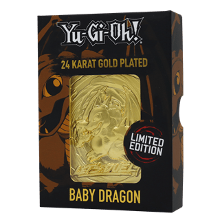 Yu-Gi-Oh! Baby Dragon: 24K Gold Plated Ingot Collectible