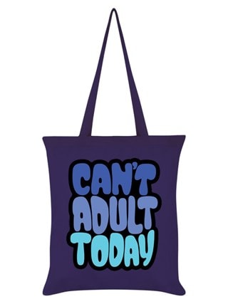 Can't Adult Today Purple Tote Bag