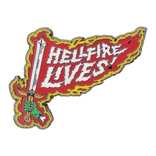 Hellfire Lives Stranger Things 5 Pin Badge