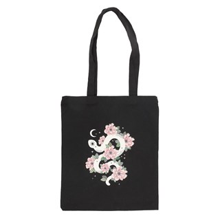 Floral Snake Tote Bag