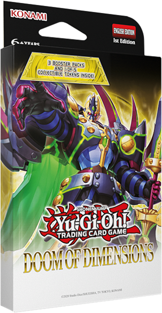 Doom Of Dimensions 3-Pack Booster Tuckbox Yu-Gi-Oh! Trading Cards
