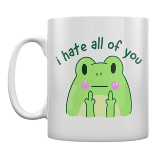 I Hate All Of You Frog Mug