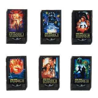Star Wars VHS Cassettes Loungefly Blind Box Enamel Pin
