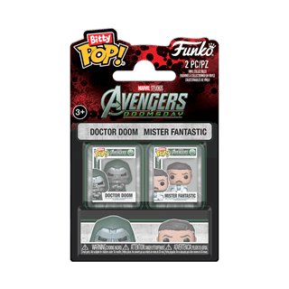 Doctor Doom & Mr Fantastic Avengers Doomsday Funko Bitty Pop 2 Pack