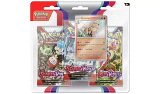 Scarlet & Violet 3-Pack Booster Display Pokemon Trading Cards Assortment