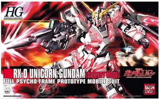 RX-0 Unicorn Destroy Mode Gundam High Grade Universal Century Model Kit