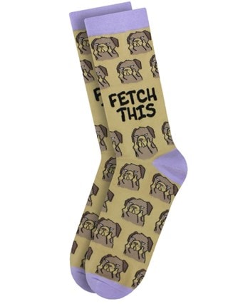Fetch This Twisted Soles Size 8-12 Socks