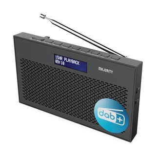 Majority Histon Black Portable DAB+/FM Radio