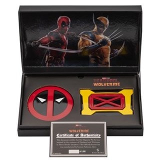 Deadpool & Wolverine Belt Icons Oversized Magnetic Pin Set In Collectible Number Replica