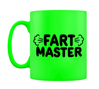 Fart Master Neon Green Mug