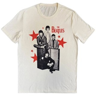 The Beatles Red Stars Natural Tee