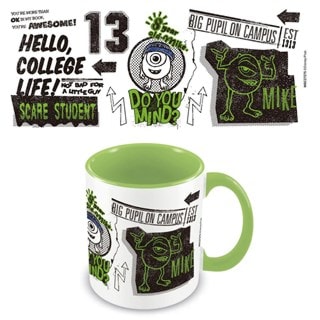Mike Wazowski Monsters Inc Lime Coloured Inner Mug