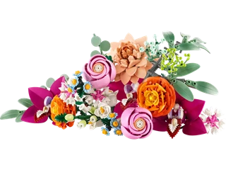 Pretty Pink Flower Bouquet Botanicals LEGO