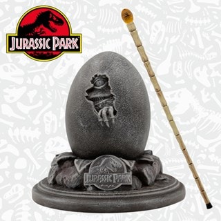 Jurassic Park 30th Anniversary Replica Egg & John Hammond Cane Set Replica
