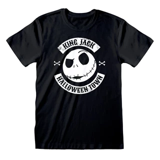 Jack Skellington Crest Nightmare Before Christmas Black Tee