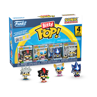 Shadow Sonic The Hedgehog Series 1 Funko Pop Bitty 4 Pack