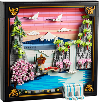 Japanese Cherry Blossom Landscape LEGO