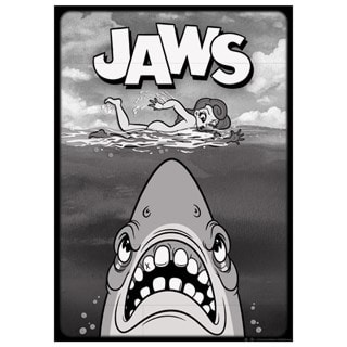 Jaws Cartoon Style A3 Wall Art