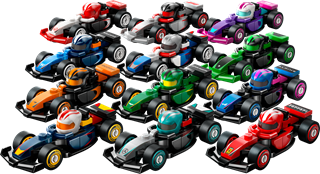 F1 Collectable Race Cars LEGO Minifigures Assortment