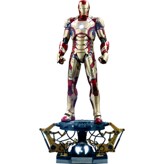 1:4 Iron Man Mark XLII Deluxe Version - Iron Man 3 Hot Toys Figurine