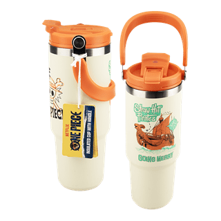 Jolly Roger One Piece Travel Cup With Top Handle